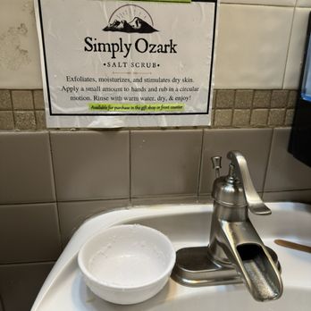 Farmhouse Restaurant - Gotta try using salt to wash your hands! - American Near Me - Branson, Missouri