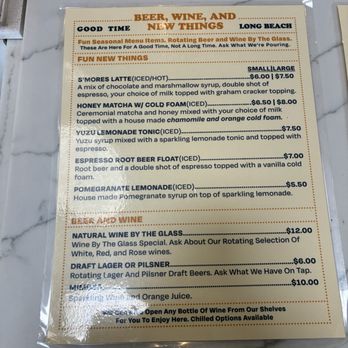 Good Time - Menu (Aug 2025) - Coffee & Tea Near Me - Long Beach, California