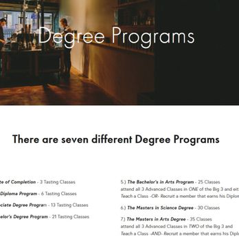 Whiskey University - Whiskey University offers 7 different Degree Programs - Adult Education Near Me Whiskey University - Whiskey University offers 7 different Degree Programs - Adult Education Near Me