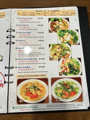 Menu photo 2 Bun Cha Ca Hoang Yen Vancouver, BC Menu photo 2 Bun Cha Ca Hoang Yen Vancouver, BC