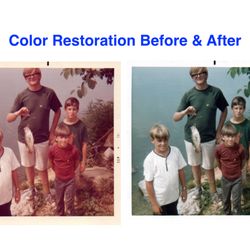Video Express - Here's an example of photo color restoration. This picture was taken in 1972.