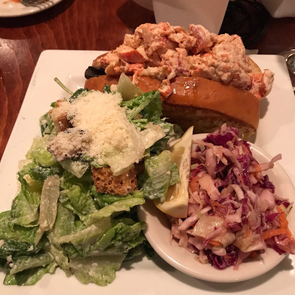 Viera on Main - Cold lobster roll with Caesar salad. - New American Near Me - Chatham, Massachusetts Viera on Main - Cold lobster roll with Caesar salad. - New American Near Me - Chatham, Massachusetts