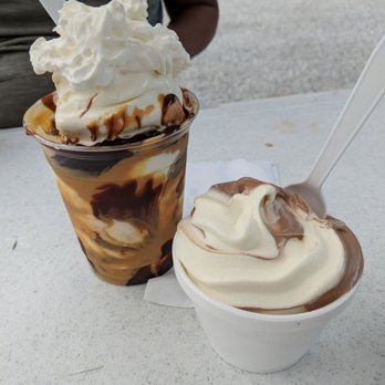 Pop's Place - a cup of ice cream and a cup of caramel - Desserts Near Me - Boonsboro, Maryland