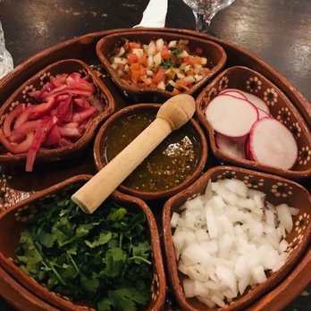 D' La Santa - Platter of toppings - Mexican Near Me - Seattle, Washington