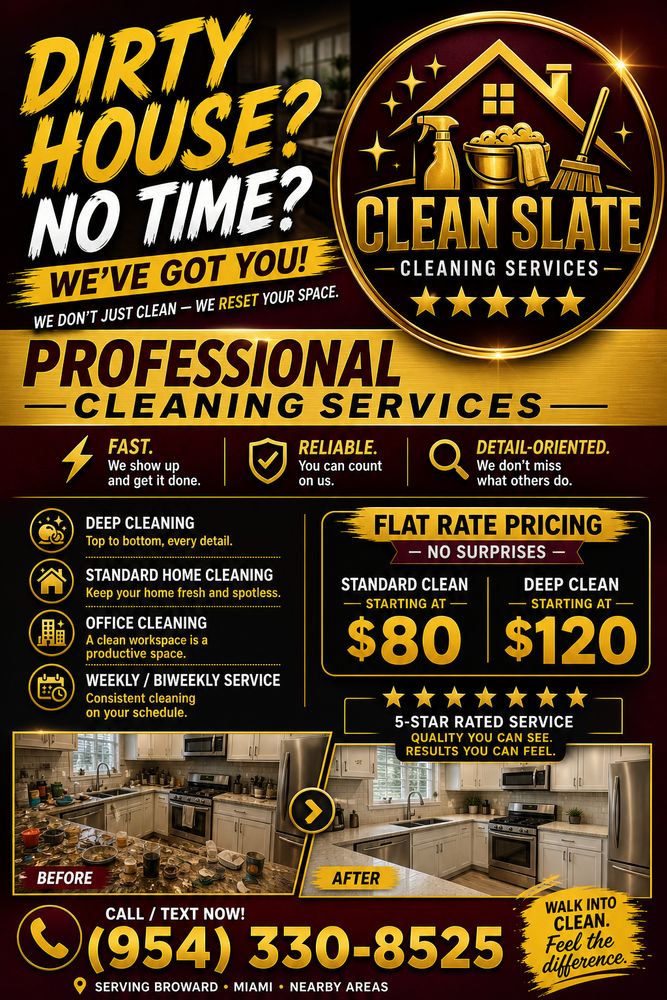 CLEAN SLATE CLEANING SERVICES - Updated May 2026 - Request a Quote ...