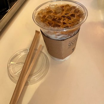 Terremoto Coffee - Iced purple rain latte with oat milk - Coffee & Tea Near Me - New York, New York Terremoto Coffee - Iced purple rain latte with oat milk - Coffee & Tea Near Me - New York, New York