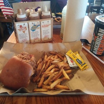Mission BBQ - Pulled Pork sandwich and your choice of sauce to make it "your way" - Barbeque Near Me - Southington, Connecticut Mission BBQ - Pulled Pork sandwich and your choice of sauce to make it "your way" - Barbeque Near Me - Southington, Connecticut