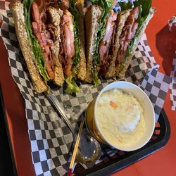 Gameday Grille And Patio - BLT and coke slaw. This thing is thick!