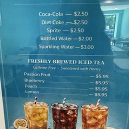 Drinks menu