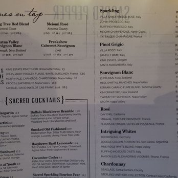 The Sacred Pepper - 1-20-22 Drink Menu 1/3 - New American Near Me - Tampa, Florida The Sacred Pepper - 1-20-22 Drink Menu 1/3 - New American Near Me - Tampa, Florida
