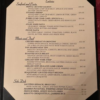Kings Contrivance Restaurant - Entrees- Seafood, Meats and Fowl - New American Near Me - Columbia, Maryland