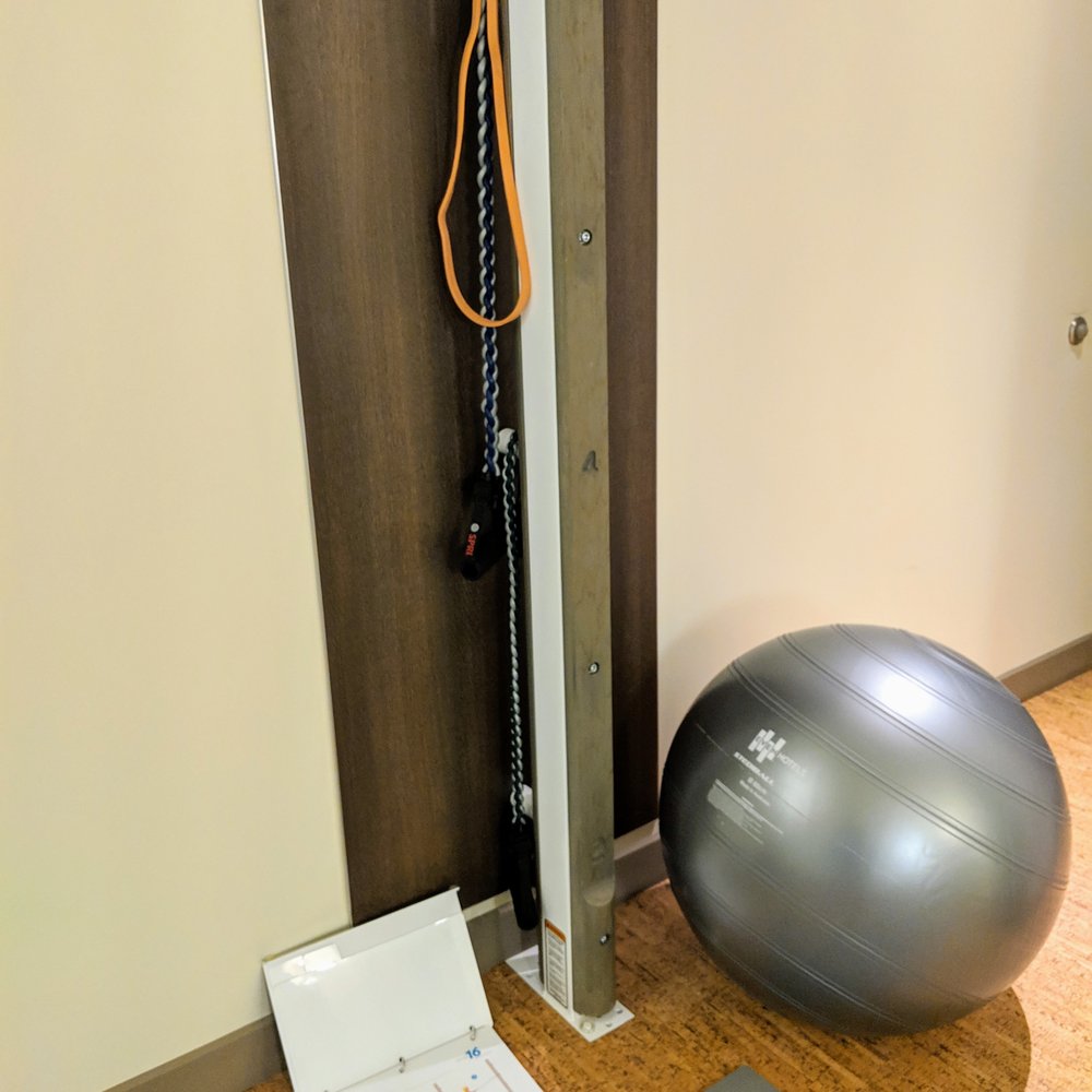 EVEN Hotel Norwalk - in-room exercise post w/resistance bands and exercise ball, guide, and yoga mat - Hotels Near Me - Norwalk, Connecticut