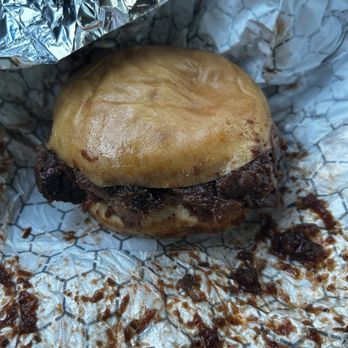 Buc-ee's - XXL Brisket Sandwich--it's messy because it's full! - Gas Stations Near Me - Daytona Beach, Florida