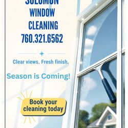 Solomon Window Cleaning - Call Now! Schedule your appointment and beat the rush!