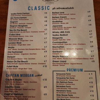 Delirium Cafè - Menu - Pubs Near Me - Rome, RM Delirium Cafè - Menu - Pubs Near Me - Rome, RM