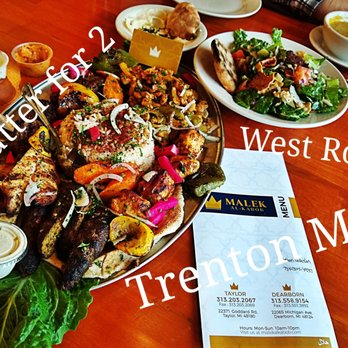 Malek Al-Kabob - a table full of food - Middle Eastern Near Me - Trenton, Michigan Malek Al-Kabob - a table full of food - Middle Eastern Near Me - Trenton, Michigan