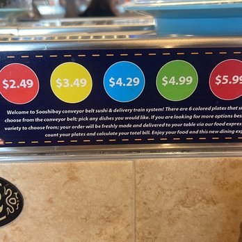 Sooshibay - Prices - Conveyor Belt Sushi Near Me - Kenosha, Wisconsin Sooshibay - Prices - Conveyor Belt Sushi Near Me - Kenosha, Wisconsin