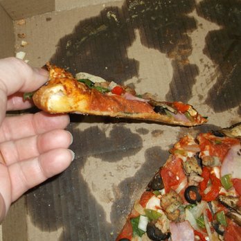 Domino's Pizza - Check the joke of a crust just greasy soaked pile of garbage pizza. - Pizza Near Me - Warrenton, Oregon Domino's Pizza - Check the joke of a crust just greasy soaked pile of garbage pizza. - Pizza Near Me - Warrenton, Oregon