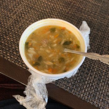Vincitorios - Don't think this is the mushroom soup I ordered... not sure if it was worth $60 for takeout for two dinners. - Italian Near Me - Tempe, Arizona Vincitorios - Don't think this is the mushroom soup I ordered... not sure if it was worth $60 for takeout for two dinners. - Italian Near Me - Tempe, Arizona