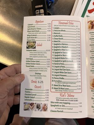 Menu photo 2 Alex's Pizza and Pasta Keller Fort Worth, TX