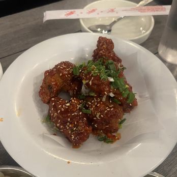 SJ Omogari - Spicy Wings (6pcs) (매운날개) - Korean Near Me - San Jose, California SJ Omogari - Spicy Wings (6pcs) (매운날개) - Korean Near Me - San Jose, California