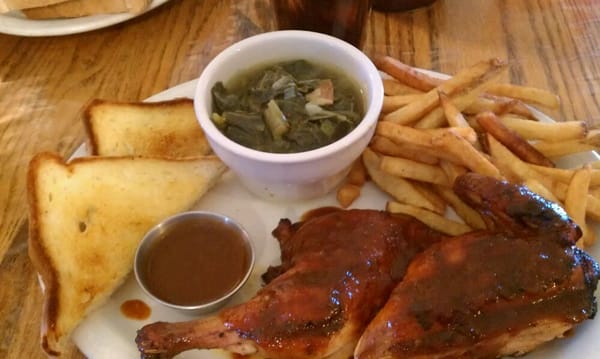 Photo of Mr. Powdrell's Barbeque House - Albuquerque, NM, US. Platter with Chicken