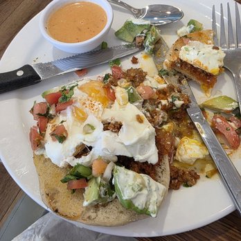 Over Easy - Surprise - Chorizo Benedict, after I already started digging in - Breakfast & Brunch Near Me - Surprise, Arizona Over Easy - Surprise - Chorizo Benedict, after I already started digging in - Breakfast & Brunch Near Me - Surprise, Arizona