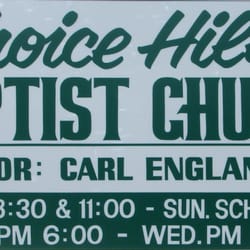 Choice Hills Baptist Church - Our Church Services