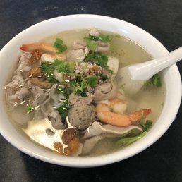 My All-Time Favorite :  Combo #1 with Big Rice Noodles (Just like what I would order if were TK Noddles)!