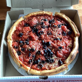 ACME Pizza - Small deep dish - ACME special w/pepperoni and black olives. Can feed 3 easily. - Pizza Near Me - Morrisville, North Carolina ACME Pizza - Small deep dish - ACME special w/pepperoni and black olives. Can feed 3 easily. - Pizza Near Me - Morrisville, North Carolina