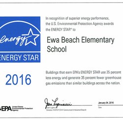 Ewa Beach Elementary School - Congratulations on your ENERGY STAR award, from the team at Momentum Bay!