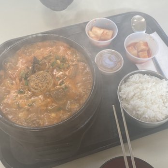 Nam San - SoondaeGook! Ordered more spicy like a Korean spicy! - Korean Near Me - Vancouver, British Columbia