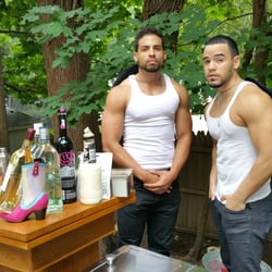 Bartenders United - Anthony and Caleb bartending at a Bachelorette Party