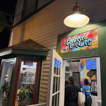 Graffiti Donuts - The entrance to Graffiti Donuts - Coffee & Tea Near Me - Bar Harbor, Maine Graffiti Donuts - The entrance to Graffiti Donuts - Coffee & Tea Near Me - Bar Harbor, Maine