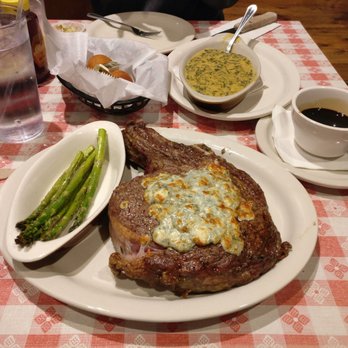 Doe's Eat Place - 2.5lbs ribeye with blue cheese on top!! - Steakhouses Near Me - Baton Rouge, Louisiana