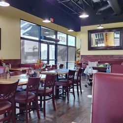 Rodeo Cafe - Inside seating and menu board