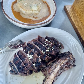 Ember & Rye - Thor's Hammer Ribeye and the best Sea Bass - Seafood Near Me - Carlsbad, California