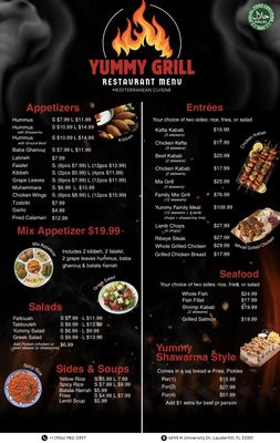 Menu photo 2 Yummy Grill Sunrise, FL