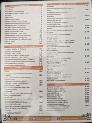Menu photo 4 Alcatraces Las Jarretaderas, NAY