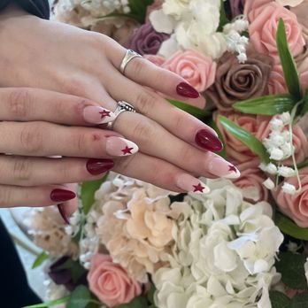 Lagi Spa And Nails - Acrylic nails gel with star designs :) - Nail Salons Near Me - Draper, Utah