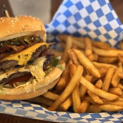 Fast Eddie's MOAB - Angry Eddie double patty.