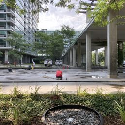 Optima Woods fountain under repair Optima Woods fountain under repair