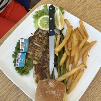 The In Place - $20+ sea bass special, knife for reference - American Near Me - Forks, Washington The In Place - $20+ sea bass special, knife for reference - American Near Me - Forks, Washington