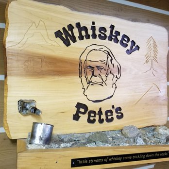 Whiskey Pete's - Signage when you go up the stairs. - American Near Me - Snoqualmie Pass, Washington Whiskey Pete's - Signage when you go up the stairs. - American Near Me - Snoqualmie Pass, Washington