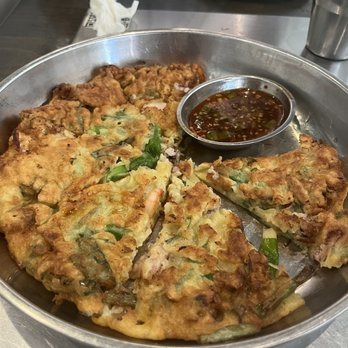 Tomukun Korean Barbeque - Seafood Pancake - Korean Near Me - Ann Arbor, Michigan