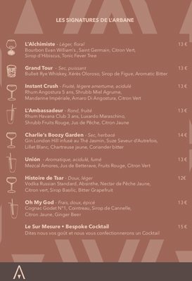 Menu photo 4 Arbane Paris, 75