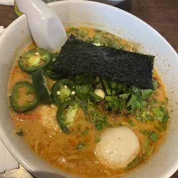 Oni Ramen - Medium traditional ramen miso-spicy with beef - Ramen Near Me - Dallas, Texas