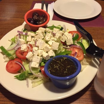 Zorba's Pizza - Greek salad with olives on the side as requested! Fresh! - Italian Near Me - Millbrae, California Zorba's Pizza - Greek salad with olives on the side as requested! Fresh! - Italian Near Me - Millbrae, California