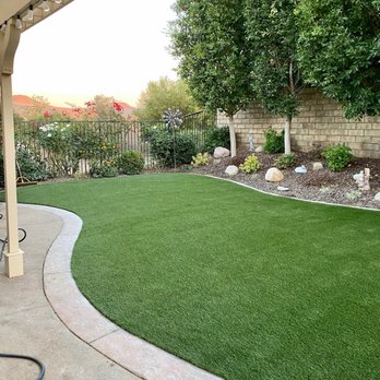 Preferred Turf - Finished backyard. - Artificial Turf Near Me Preferred Turf - Finished backyard. - Artificial Turf Near Me