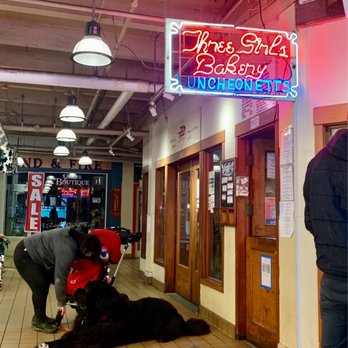 Three Girls Bakery - Iconic neon sign! And a really big boi - Bakeries Near Me - Seattle, Washington